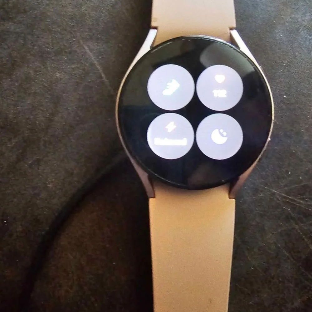 Samsung Smartwatch with Beige Band